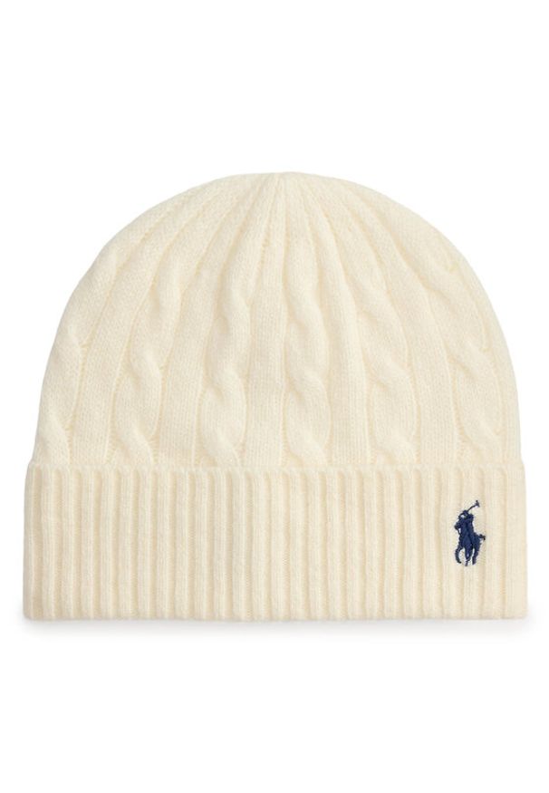 Polo Ralph Lauren Czapka 455981442003 Beżowy. Kolor: beżowy. Materiał: wełna