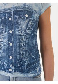 Guess T-Shirt W6GI44 K3614 Niebieski Regular Fit. Kolor: niebieski. Materiał: syntetyk, bawełna #4