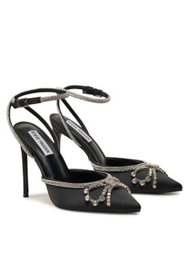 Steve Madden Sandały Vibrantly SM11002575 Czarny. Kolor: czarny. Materiał: materiał