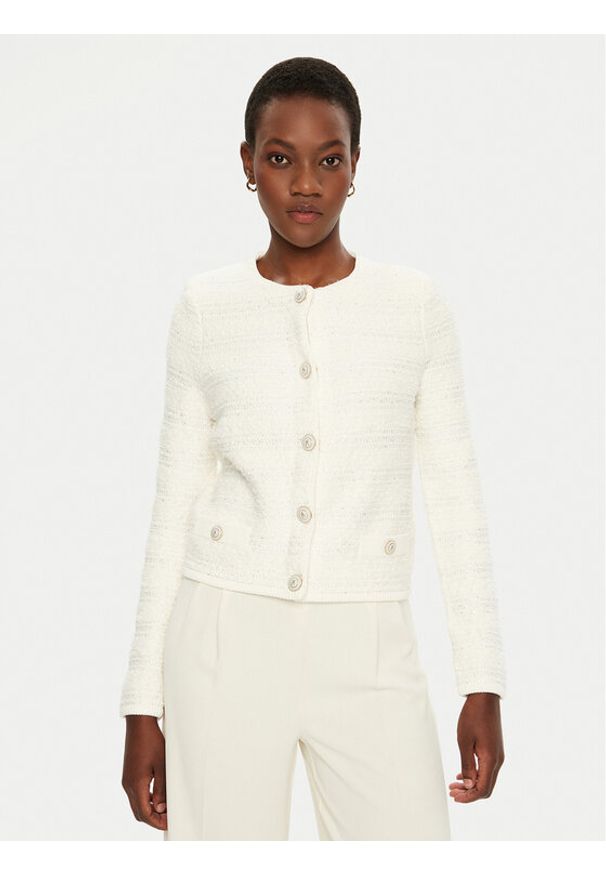 Marciano Guess Kardigan 5RGR18 5852Z Biały Regular Fit. Kolor: biały. Materiał: wiskoza