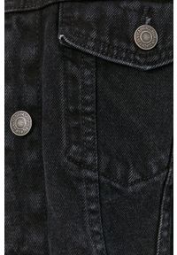 Vero Moda Kurtka jeansowa kolor czarny przejściowa. Okazja: na co dzień. Kolor: czarny. Materiał: jeans. Styl: casual #2