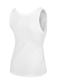 PITBULL - Tank Top sportowy bawełniany dla dorosłych Rib Layla. Kolor: biały. Materiał: bawełna