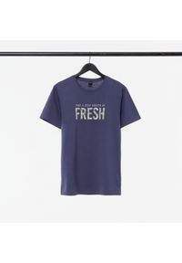 outhorn - T-shirt z nadrukiem męski. Materiał: jersey, materiał, bawełna. Wzór: nadruk #5