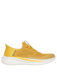 skechers - Buty męskie SKECHERS Slade Quinto. Kolor: żółty