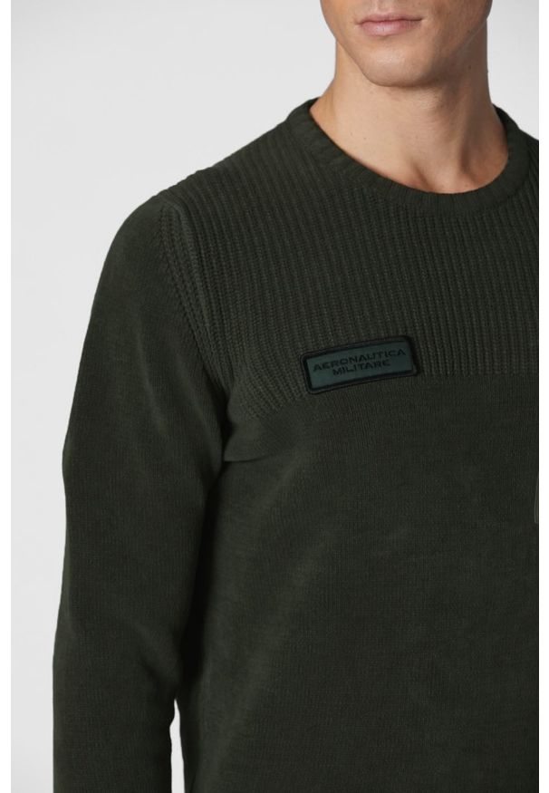 Aeronautica Militare - AERONAUTICA MILITARE Zielony sweter męski, Rozmiar XXL. Kolor: zielony