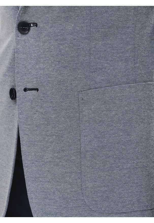 Pako Lorente - PAKO LORENTE - Niebieska marynarka z dzianiny. Kolor: niebieski. Materiał: dzianina. Sezon: wiosna