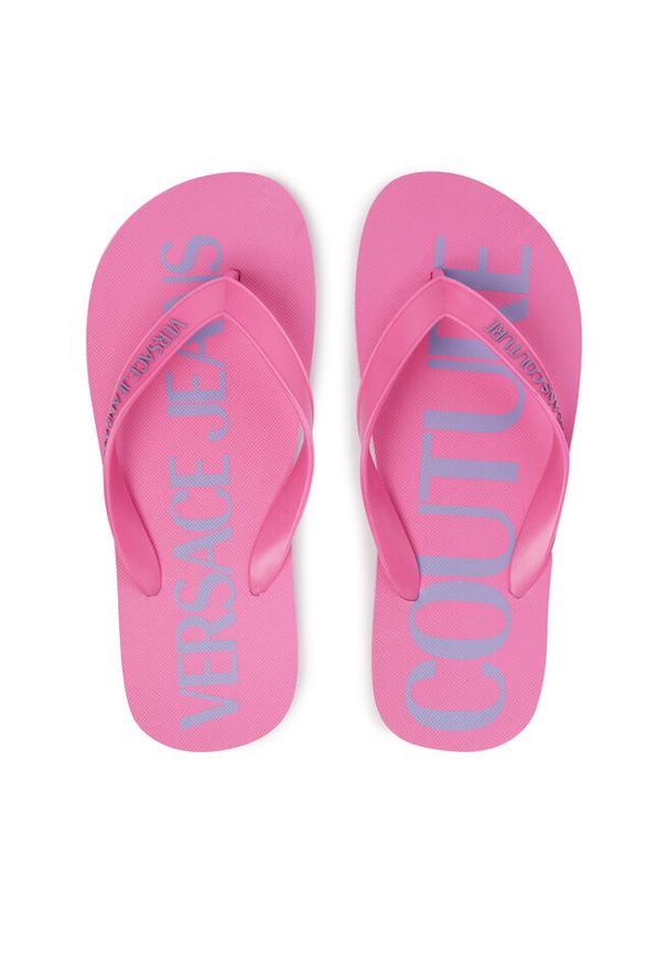 Japonki Versace Jeans Couture. Kolor: różowy