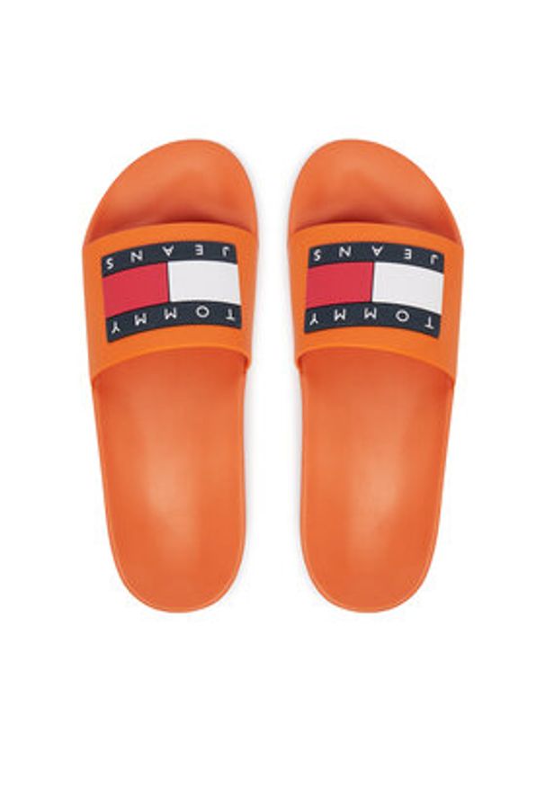 Tommy Jeans Klapki Tommy Jeans Pool Slide Ess EM0EM01191 Pomarańczowy. Kolor: pomarańczowy. Materiał: syntetyk