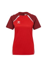 Damski jersey Hummel Lead 2.0. Kolor: wielokolorowy, czerwony, różowy, brązowy. Materiał: jersey. Sport: koszykówka #1