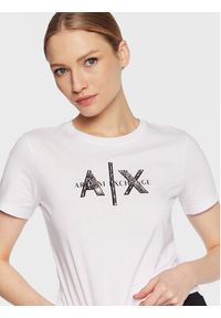 Armani Exchange T-Shirt 3RYTBQ YJG3Z 1000 Biały Regular Fit. Kolor: biały. Materiał: bawełna