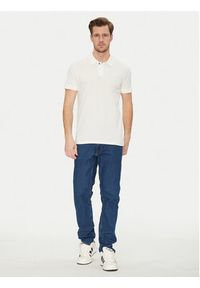 Blend Polo 20717857 Biały Regular Fit. Typ kołnierza: polo. Kolor: biały. Materiał: bawełna