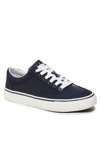 Tommy Jeans Tenisówki Lace Up Nylon EN0EN02157 Granatowy. Kolor: niebieski. Materiał: materiał #6