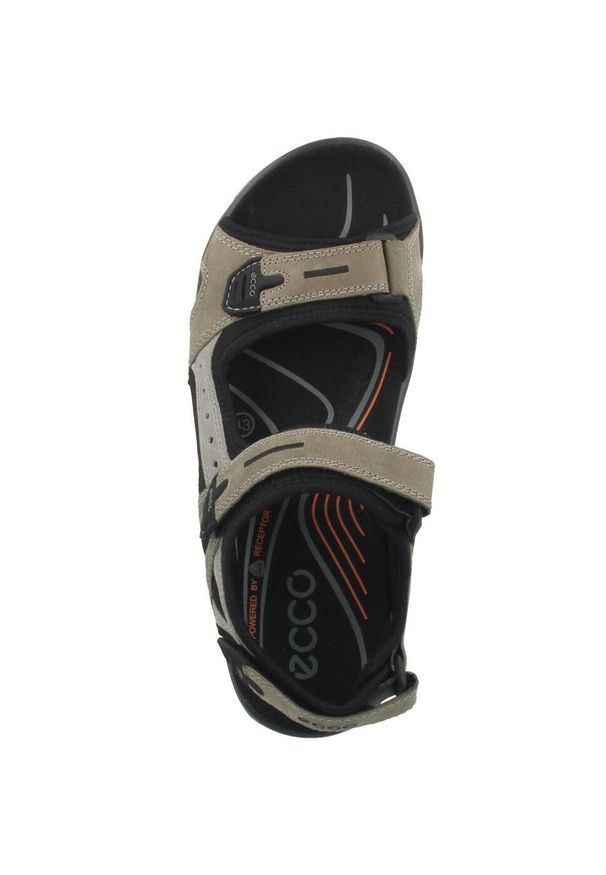 ecco - Buty do chodzenia męskie Ecco Offroad. Zapięcie: rzepy. Kolor: zielony. Materiał: materiał. Sport: turystyka piesza