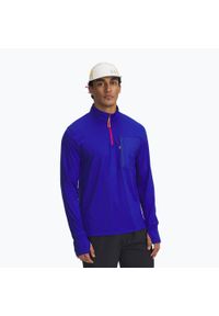 Bluza do biegania męska Under Armour Trail Run Quarter Zip. Kolor: niebieski. Sport: bieganie