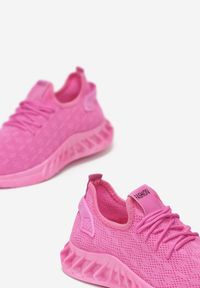 Born2be - Różowe Buty Sportowe Delale. Wysokość cholewki: przed kostkę. Nosek buta: okrągły. Zapięcie: bez zapięcia. Kolor: różowy. Materiał: materiał, guma. Szerokość cholewki: normalna. Wzór: aplikacja #5