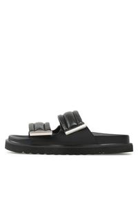 DeeZee Klapki 86009-4 Czarny. Kolor: czarny. Materiał: skóra #4