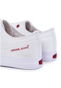 Klasyczne Męskie Trampki Cross Jeans JJ1R4031C Białe. Kolor: biały. Materiał: materiał, guma. Szerokość cholewki: normalna. Styl: klasyczny #2