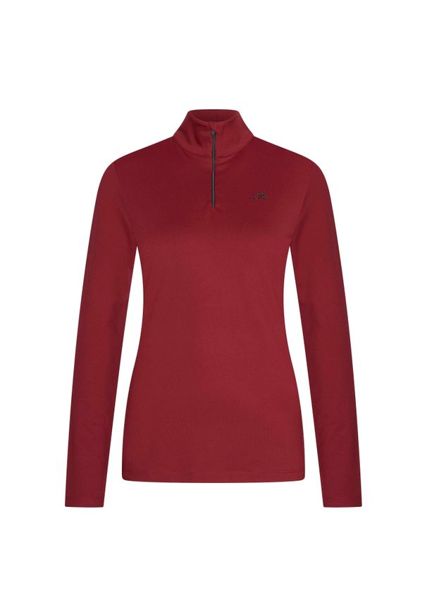 EURO-STAR - Damska koszulka jeździecka z długim rękawem Euro-Star Olivia. Kolor: czerwony. Długość rękawa: długi rękaw. Długość: długie