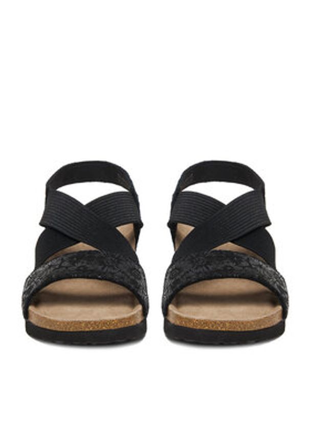 Go Soft Sandały CEO-HSCB15046-52 Czarny. Kolor: czarny. Materiał: skóra, zamsz