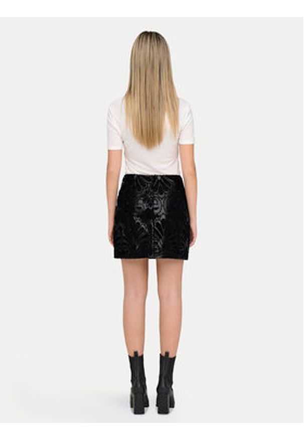 only - ONLY Spódnica z imitacji skóry Sima 15332330 Czarny Slim Fit. Kolor: czarny. Materiał: skóra