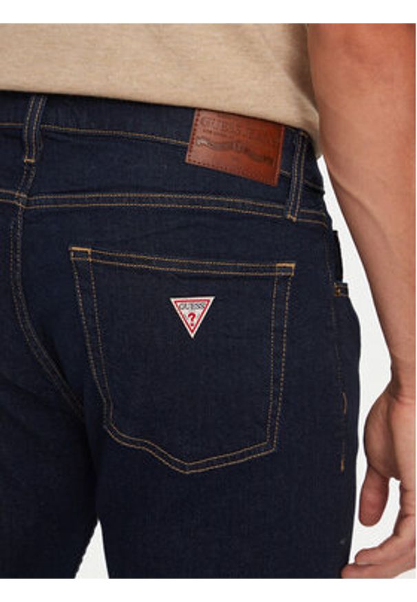 Guess Jeans Jeansy M4YA0F D5DM5 Granatowy Skinny Fit. Kolor: niebieski