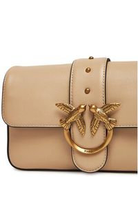 Pinko - PINKO Torebka Love One Mini Slouchy Fl PE 25 PLTT 104340 A0QO Beżowy. Kolor: beżowy. Materiał: skórzane #6
