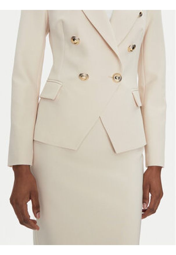 Rinascimento Marynarka CFC0122865003 Beżowy Regular Fit. Kolor: beżowy. Materiał: syntetyk