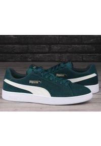 Puma - Buty męskie sportowe classic SMASH v2. Kolor: biały, zielony, wielokolorowy