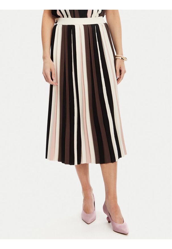 Weekend Max Mara Spódnica plisowana Pleiadi 2525306011 Brązowy Regular Fit. Kolor: brązowy. Materiał: wiskoza
