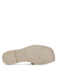 Calvin Klein Klapki Flat Slide Lth HW0HW02071 Beżowy. Kolor: beżowy. Materiał: skóra #3