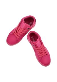 Big-Star - Różowe Sneakersy Big Star Wygodne Buty Dziecięce. Kolor: różowy. Materiał: materiał. Szerokość cholewki: normalna #2