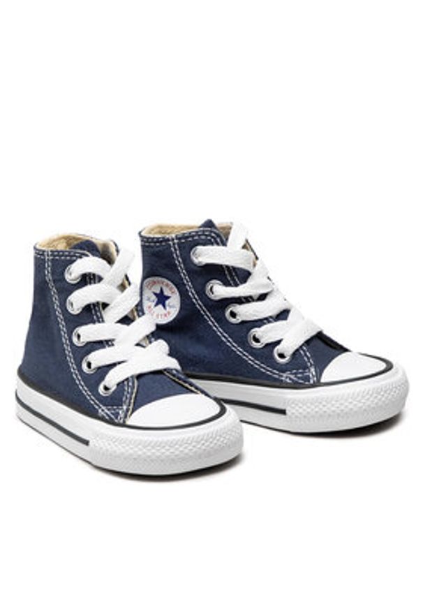 Converse Trampki Chuck Taylor All Star Hi 7J233C Granatowy. Kolor: niebieski. Materiał: materiał