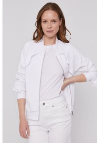 DKNY - Dkny Bluza damska kolor biały melanżowa. Kolor: biały. Materiał: dzianina. Długość rękawa: raglanowy rękaw. Wzór: melanż #3