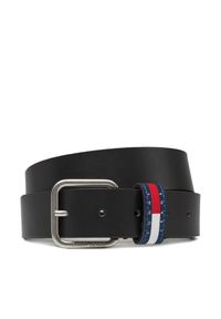 Pasek Męski Tommy Jeans. Kolor: czarny