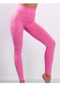 Sinsay - Legginsy sportowe - różowy. Kolor: różowy. Styl: sportowy