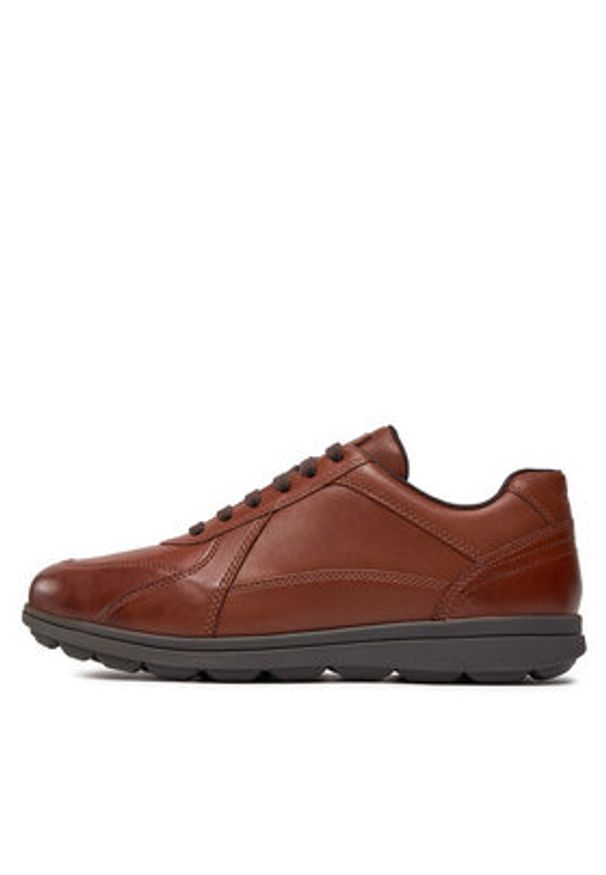 Geox Sneakersy U Spherica Ec12 U45GRA 00043 C6001 Brązowy. Kolor: brązowy. Materiał: skóra