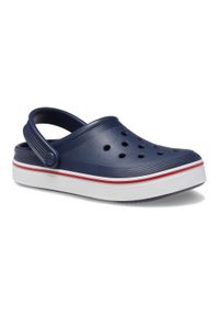 Klapki dziecięce Crocs Crocband Clean Of Court Clog. Kolor: czerwony, niebieski, wielokolorowy, biały. Styl: sportowy #1
