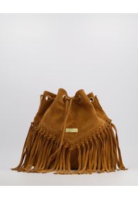 Venezia - TORBA DAMSKA Z FRĘDZLAMI 100-2158-X DC CU. Dodatki: z frędzlami. Materiał: skórzane, zamszowe #1