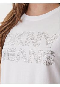 DKNY T-Shirt DJ6T1692 Biały Regular Fit. Kolor: biały. Materiał: bawełna #2