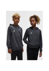 Dziecięca poliestrowa bluza z kapturem Hummel Authentic. Typ kołnierza: kaptur. Kolor: szary. Materiał: poliester. Sport: joga i pilates #1