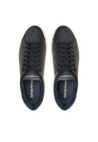 Emporio Armani Sneakersy X4X598 XF662 00285 Granatowy. Kolor: niebieski. Materiał: skóra #6