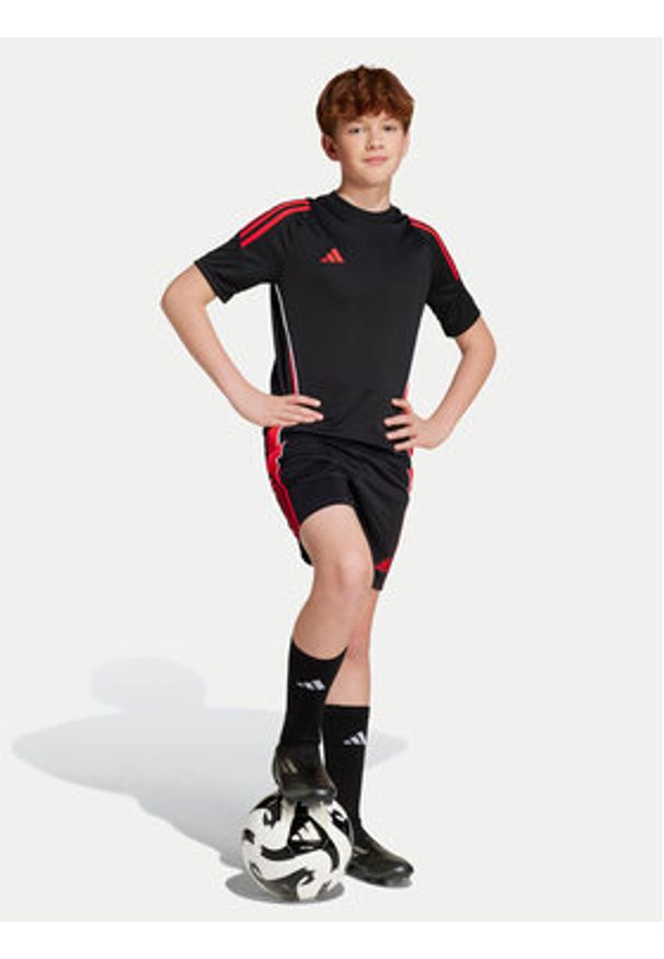 Adidas - adidas Koszulka techniczna Tiro 24 Jersey JP2496 Czarny Regular Fit. Kolor: czarny. Materiał: syntetyk