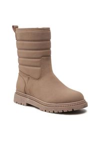 DeeZee Botki CS5911-01 Beżowy. Kolor: beżowy. Materiał: skóra #7