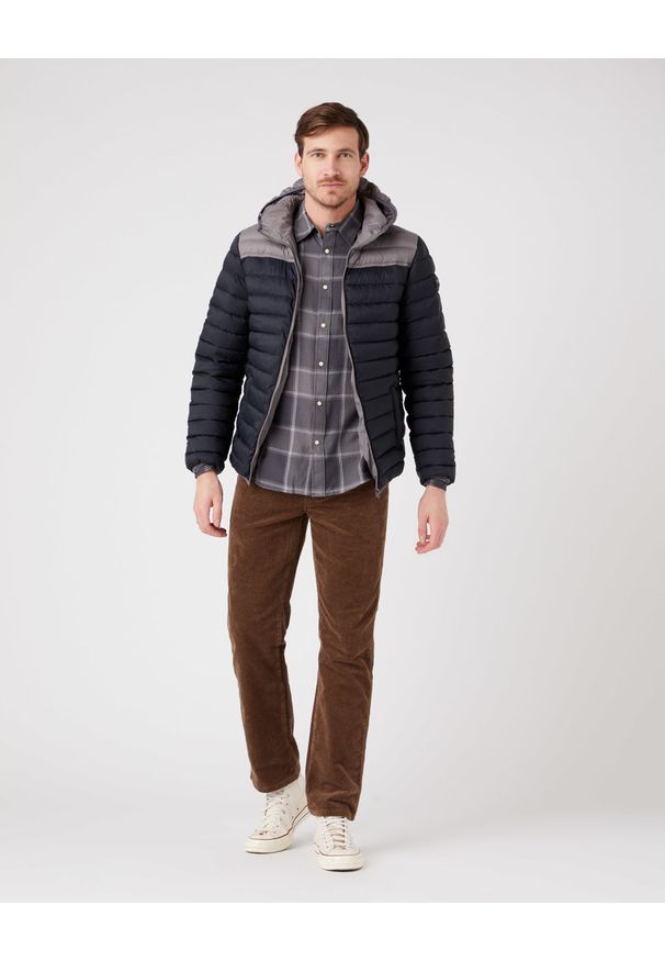 Wrangler - WRANGLER PUFFER JACKET MĘSKA KURTKA PRZEJŚCIOWA BLACK W4B1WA100 112319309