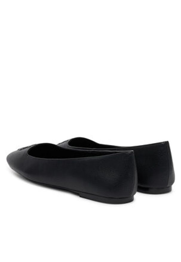 DKNY Baleriny K3522764 Czarny. Kolor: czarny. Materiał: skóra
