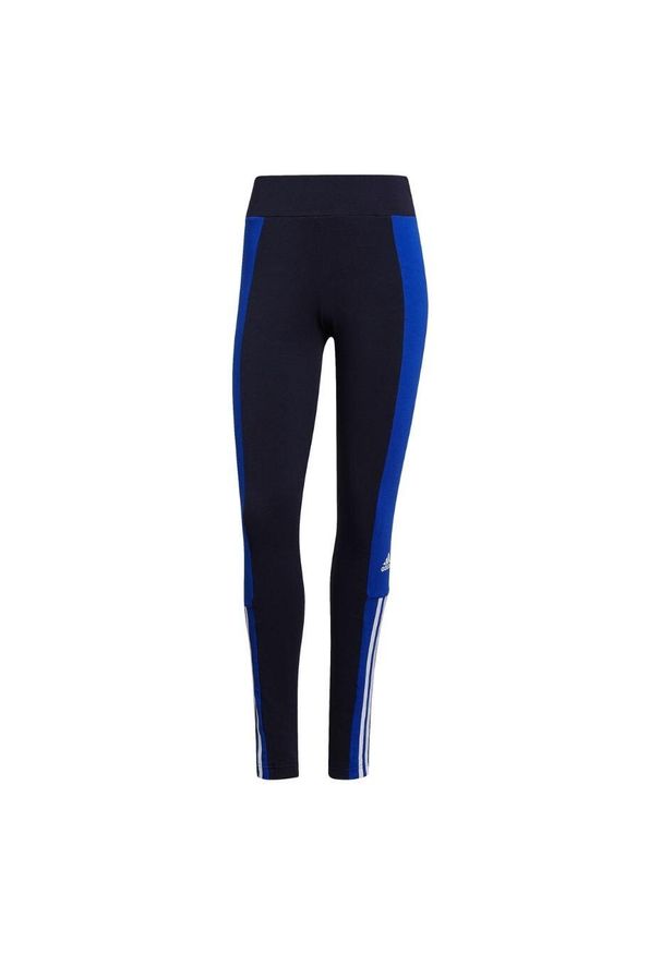 Adidas - Legginsy adidas Essentials Colorblock W. Kolor: niebieski. Sport: fitness