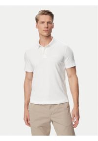 Calvin Klein Polo LV04LH204G Biały Regular Fit. Typ kołnierza: polo. Kolor: biały. Materiał: bawełna #1