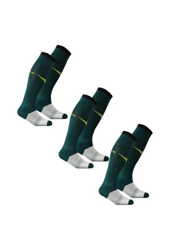 LEGEA - Getry piłkarskie C168 zielone 3 pary. Kolor: czarny, wielokolorowy, zielony. Sport: piłka nożna