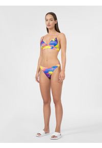 4f - Dół od bikini damski. Kolor: wielokolorowy. Materiał: dzianina, materiał. Wzór: gładki