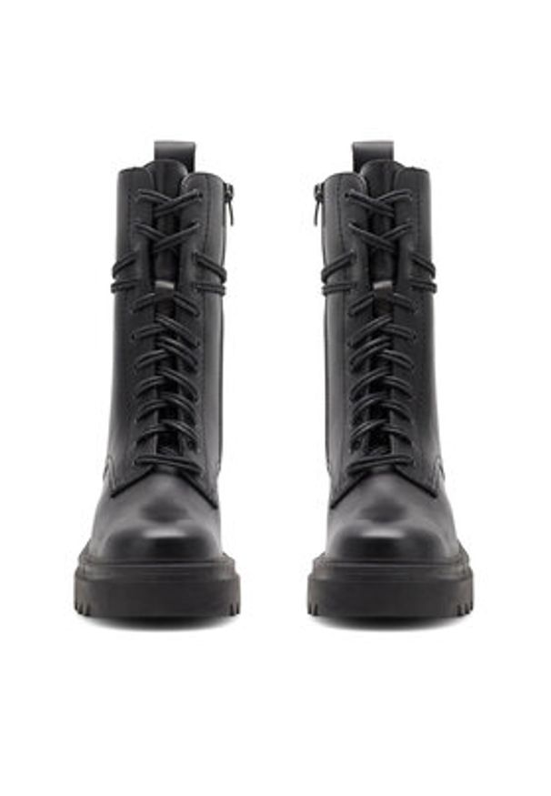 Gino Rossi - GINO ROSSI Trzewiki RST-CIRCLE-01B Czarny. Kolor: czarny. Materiał: skóra